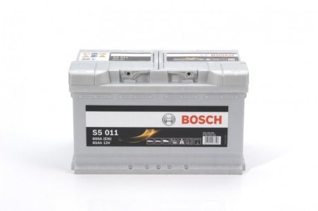 Аккумулятор 85Ah-12v (S5011) (315x175x190),R,EN800 BOSCH 0092S50110