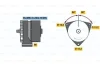 Генератор BOSCH 0120468118 реставрація без шківа 0120468118
