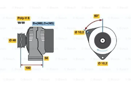 Фото 1 - генератор реставрація BOSCH 0123310005 Генератор реставрація BOSCH 0123310005 (фото 1)