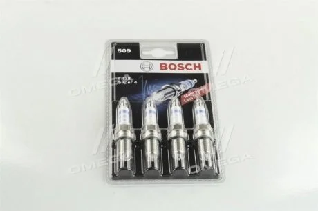Свічка запалювання FR78 SUPER4 (RENAULT, TOYOTA) 4шт. (блискучий) BOSCH 0242232801
