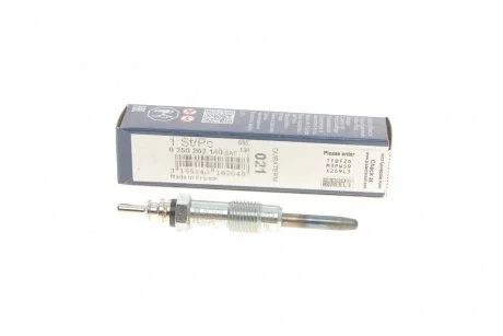 Свеча накаливания GLP021 MB SPRINTER, VARIO 95-00 BOSCH 0250202140