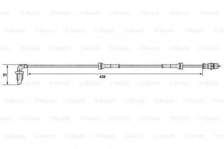Датчик ABS задн. прав. Renault Logan/Twingo 00- BOSCH 0265007582