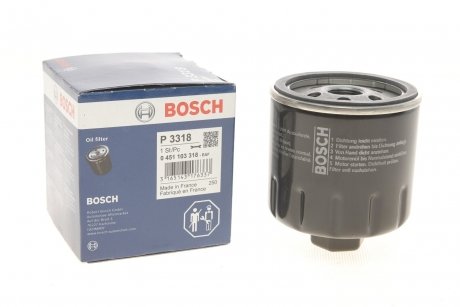Фільтр олії VW Golf III 1.4 CL, GL 8/92-, P BOSCH 0451103318 (фото 1)