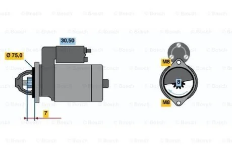Стартер BOSCH 0986017571
