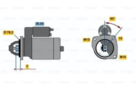 Стартер BOSCH 0986018870