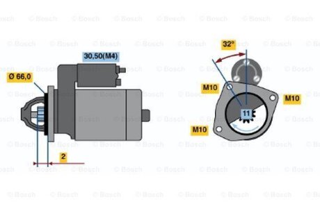 Стартер Renault BOSCH 0986019271