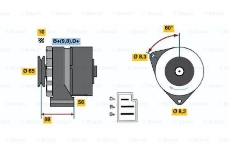 Генератор BOSCH 0986031530 (фото 1)