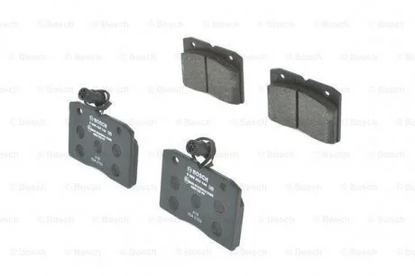 Комплект тормозных колодок, дисковый тормоз BOSCH 0 986 424 144 (фото 1)