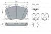 KLOCKI HAM MERCEDES C257 CLS 300D 18- PRZ?D BOSCH 0 986 424 335 (фото 1)