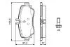Колодка гальм. диск. MB A-CLASS передн. BOSCH 0986424470 (фото 2)