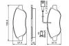 Комплект гальмівних колодок, дискове гальмо BOSCH 0986424595 (фото 13)