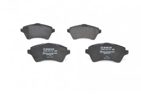 Комплект тормозных колодок, дисковый тормоз BOSCH 0986424721