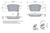 Комплект гальмівних колодок, дискове гальмо BOSCH 0986424798 (фото 5)