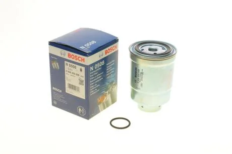 Фильтр топливный, MITSUBISHI 2.5 TD Galant 92-96/L400 94-05/Lancer 92-03/Pajero 02-/GrandVitara98-05 BOSCH 0986450508