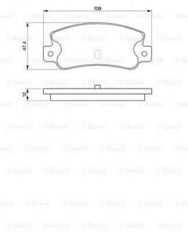 Тормозные колодки дисковые ALFA ROMEO 164/FIAT Croma90 -98 BOSCH 0986461770 (фото 1)