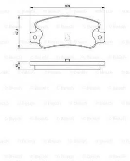 Тормозные колодки дисковые ALFA ROMEO 164/FIAT Croma90 -98 BOSCH 0986461770
