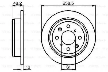 Диск тормозной BOSCH 0986478350