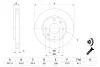 Тормозной диск CITROEN/PEUGEOT AX/Saxo/Xsara/ZX/106/205/206/306/309 F- закрыт BOSCH 0986478370 (фото 5)