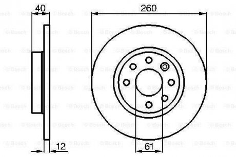 Тормозной диск BOSCH 0 986 478 386 (фото 1)