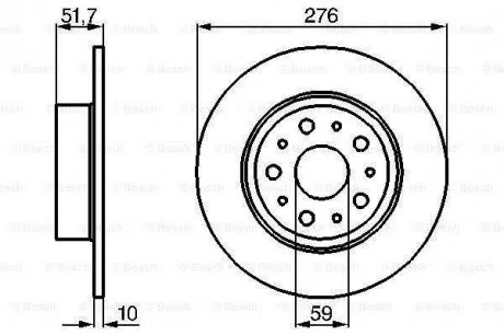 Тормозной диск BOSCH 0 986 478 463