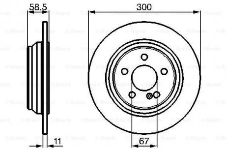 Тормозной диск MB W220 \'\'R BOSCH 0986478472