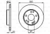 BOSCH Диск тормозн. вент. передн. DB W124 (295*22) 0986478525