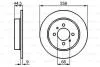 BOSCH Диск тормозной задний NISSAN ALMERA 0986478836