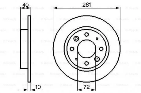 Диск тормозной BOSCH 0986479018