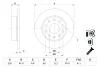 Диск тормозной SKODA YETI, VW GOLF VI задн. BOSCH 0986479099 (фото 5)