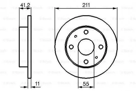 Тормозной диск BOSCH 0 986 479 119