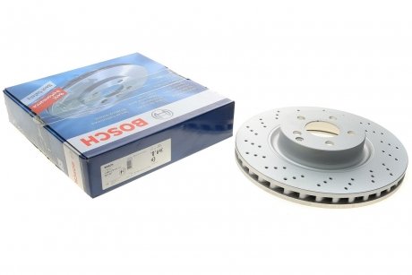 Гальмівний(перфарований) диск передній вентильований Mercedes CL-Class 06- BOSCH 0 986 479 413 (фото 1)