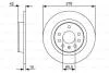Тормозной диск CHEVROLET/OPEL Astra/Zafira/ &#039;R&#039;1.6-2.204-15 BOSCH 0986479515 (фото 1)