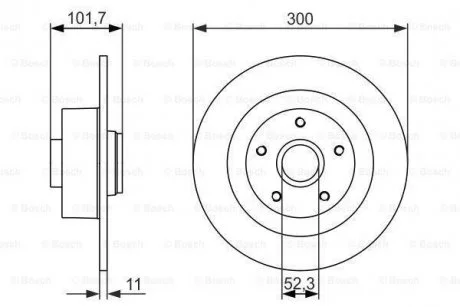Тормозной диск BOSCH 0 986 479 573