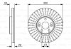 Диск гальмівний BOSCH 0986479668 (фото 1)