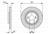 Тормозной диск HYUNDAI/KIA Santa Fe/Sorento "F"09>> - кратн. 1 шт 0986479786
