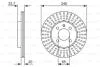 Тормозной диск VW/Golf/Caddy/Passat/Polo &quot;95-04 BOSCH 0986479853 (фото 1)