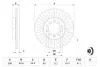 Диск тормозной SEAT TOLEDO, SKODA YETI, VW GOLF VI передн. вент. (пр-во Bosch) 0986479939