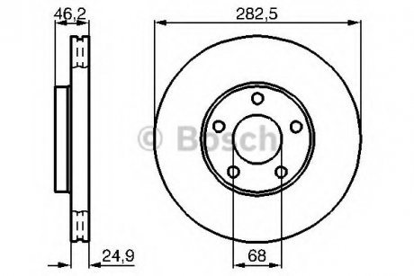 Тормозной диск BOSCH 0 986 479 C81 (фото 1)