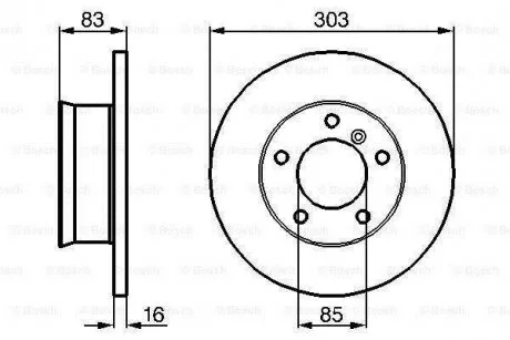 Тормозной диск BOSCH 0 986 479 C84