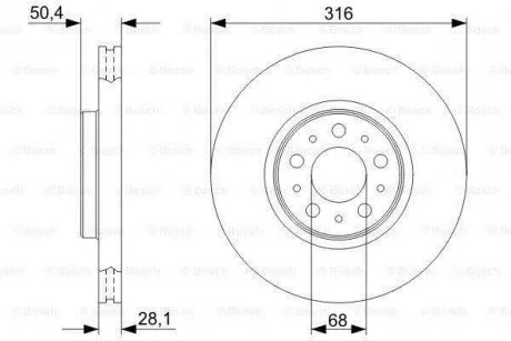 Тормозной диск BOSCH 0 986 479 C85