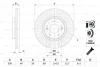 Тормозной диск HYUNDAI/KIA Santa Fe/Sorento &#039;&#039;F&#039;&#039;09&gt;&gt; BOSCH 0986479F19 (фото 1)