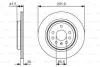 Гальмівний диск PR2 FIAT/OPEL/SAAB Croma/VectraC/9-3 R "01>> BOSCH 0986479S27 (фото 1)