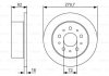 Тормозной диск CITROEN/FIAT/PEUGEOT Jumper/Ducato/Boxer D=79mm \'\'R "94>> PR2 BOSCH 0986479S73 (фото 1)