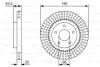Гальмівний диск NISSAN Altima \'\'F \'\'2,5-3,5 \'\'06>> 0986479T99