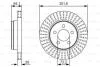 Диск тормозной BOSCH 0986479U04 (фото 1)
