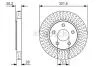 BOSCH  гальмівний диск передн. CHRYSLER VOYAGER 00- 0986479U45