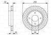 Гальмівний диск пер. NISSAN TIIDA BOSCH 0986479U54 (фото 1)