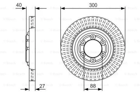 Фото диск гальмівний BOSCH 0986479V29 Диск гальмівний BOSCH 0986479V29
