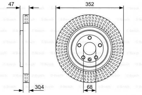 Диск тормозной BOSCH 0986479W53