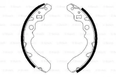 Комплект колодок гальмівних BOSCH 0 986 487 504